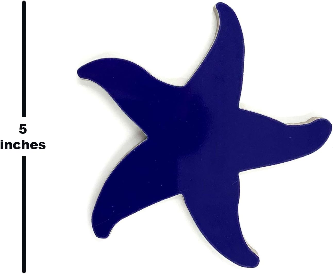 Aquatic Custom Tile Porcelain Swimming Pool Starfish Step Marker (5" Cobalt Blue Glaze) (Set of 2)Q