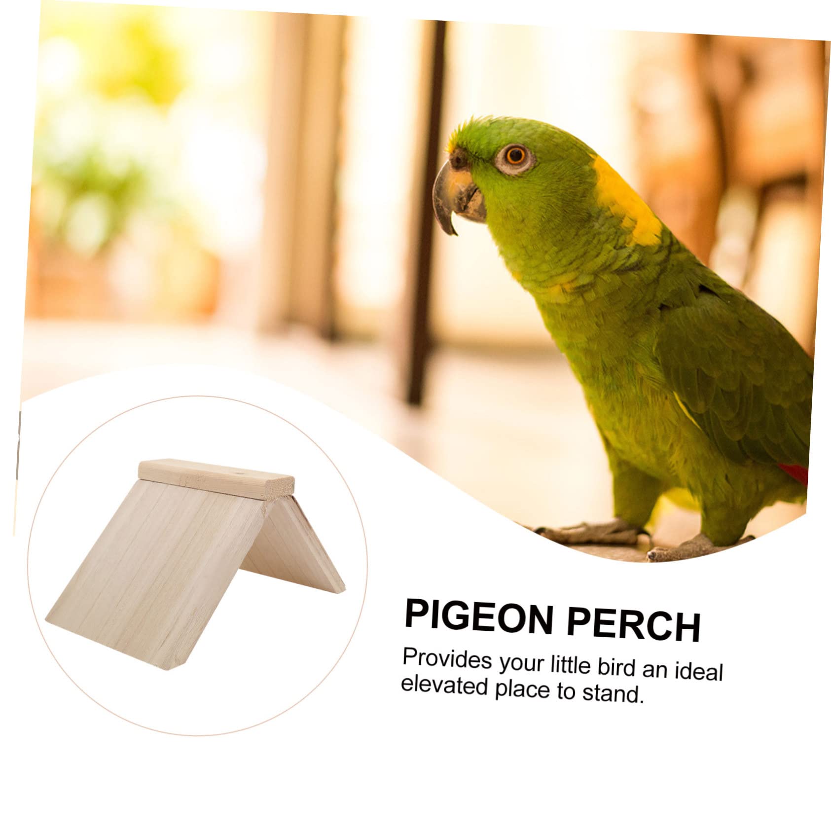 balacoo Lot de 2 perchoirs en bois pour pigeons, perchoirs en bois durable pour colombe hirondelle