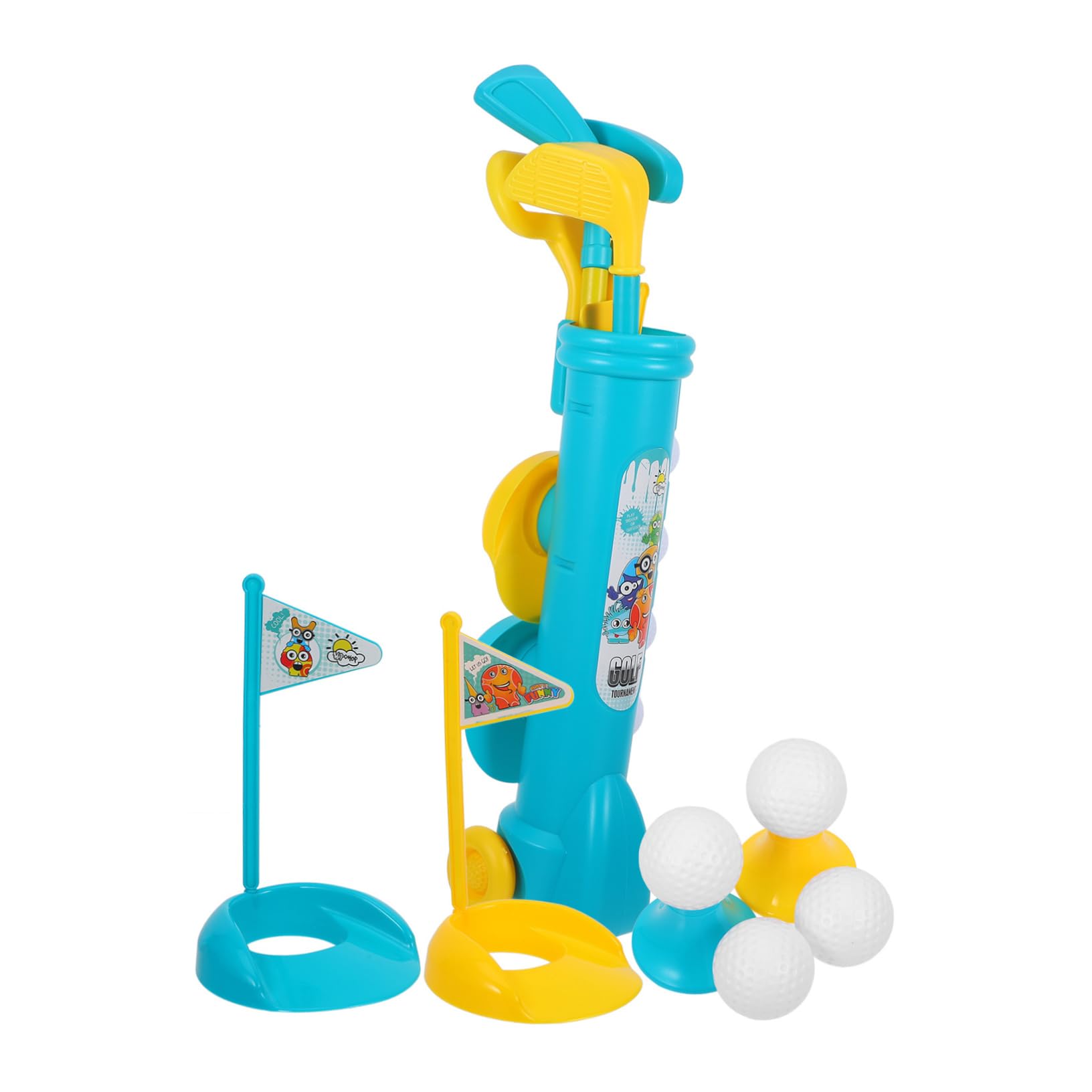 Toddmomy 1 Set Golf Putting Garden Outdoor Practice Games Mini Golf Rods Sports Golf Game Golf Plaything Golf Balls Golf Abs