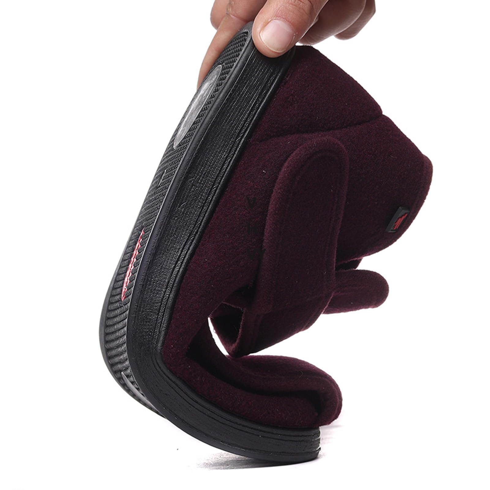 Scarpe per diabetici per donne e uomini, per piedi gonfi, ampia vestibilità, piede anziano, larghezza ampia, regolabile, suola antiscivolo, caldo pile felpato, scarpe da passeggio