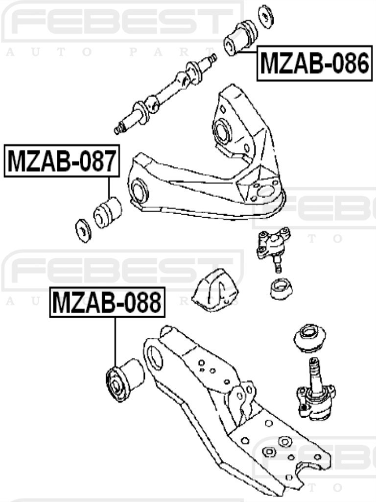 Amazon.com: S24A-34-470 / S24A34470 - Arm Bushing Front Lower Arm 