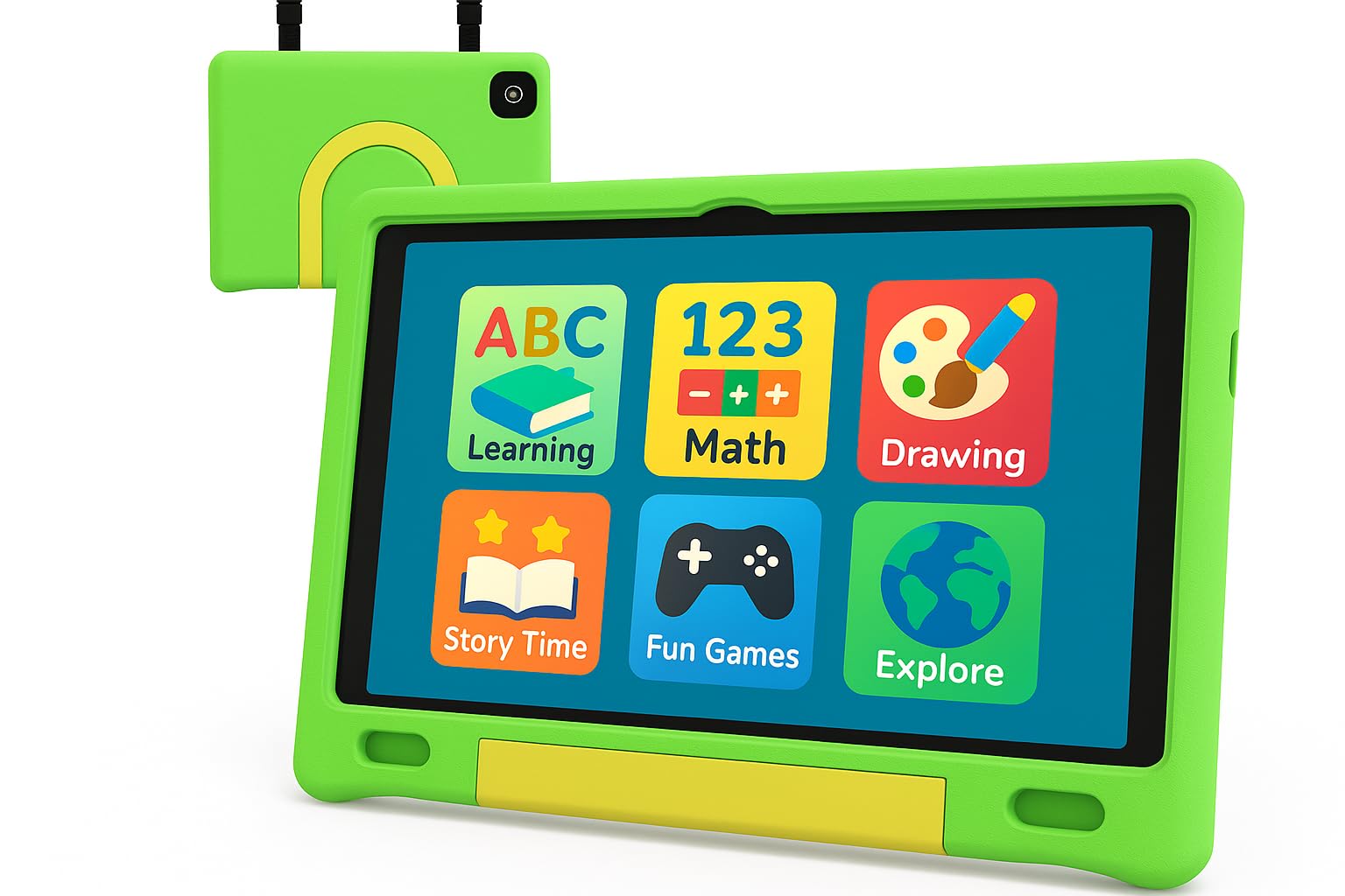 NOBKLEN 10.1" Kids Tablet with Shockproof Case | Android 14, 64GB + 8GB RAM, 12H Battery | Parental Controls, Google Kids Space and Preloaded Educational Apps-image-31