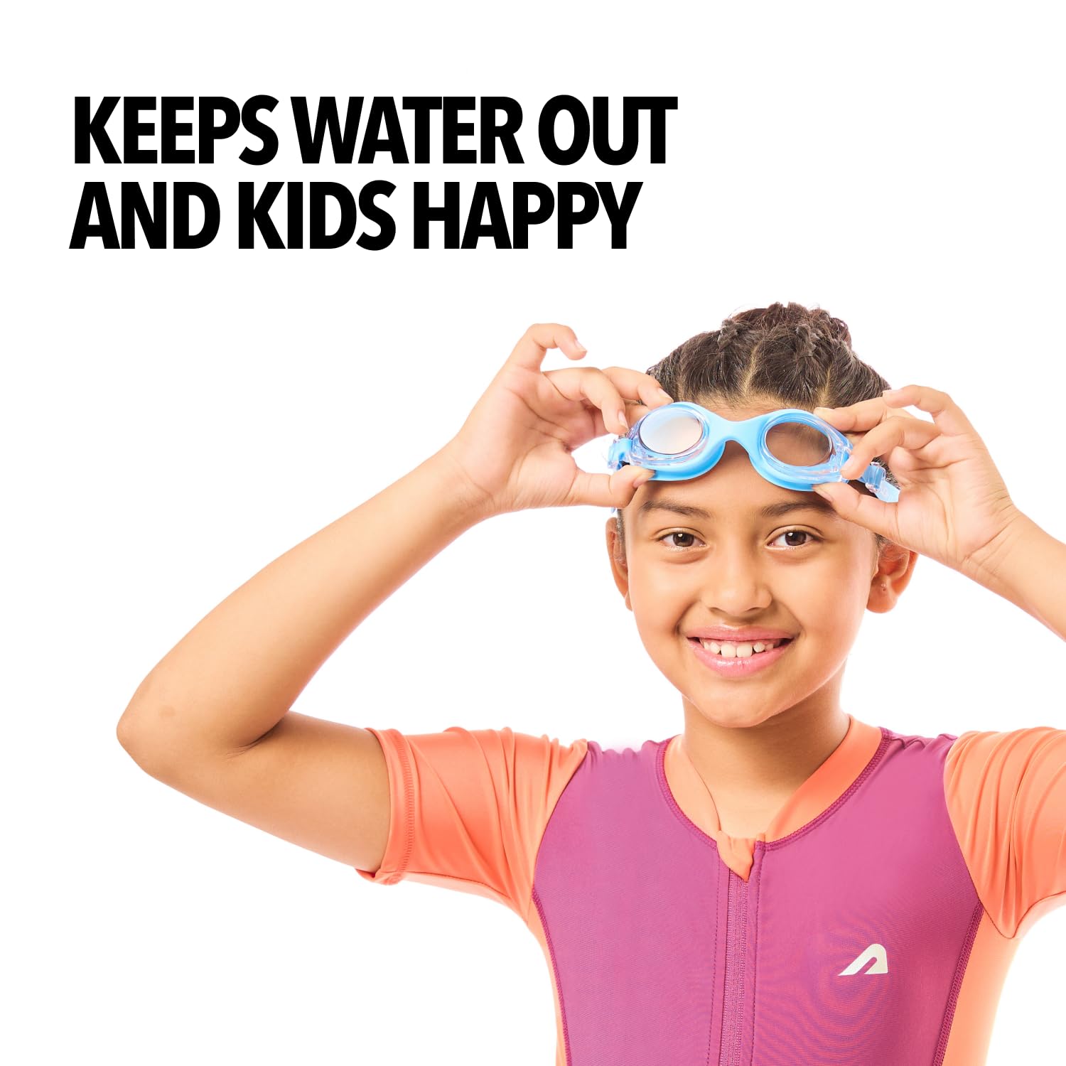 Boldfit Swimming Goggles for Kids, Boys With Adjustable Strap Goggles for Swimming, Swimming Goggles for Girls Air Tight Swim Goggles for Kids, Swim Goggles - Blue 2