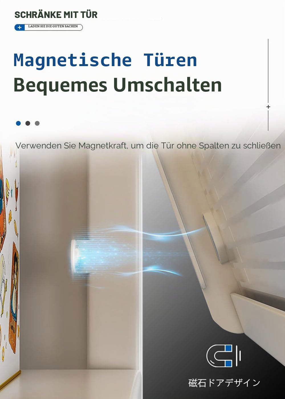 Küchenschrank, Buffetschrank Küchenschränke, 5-stufiges Vorratsschrank,Mikrowellenschrank mit Close-Funktion,erstellbare Einlegeböden und Kabelloch mit Sichtbare Türen Schwarz (66x36x164cm)