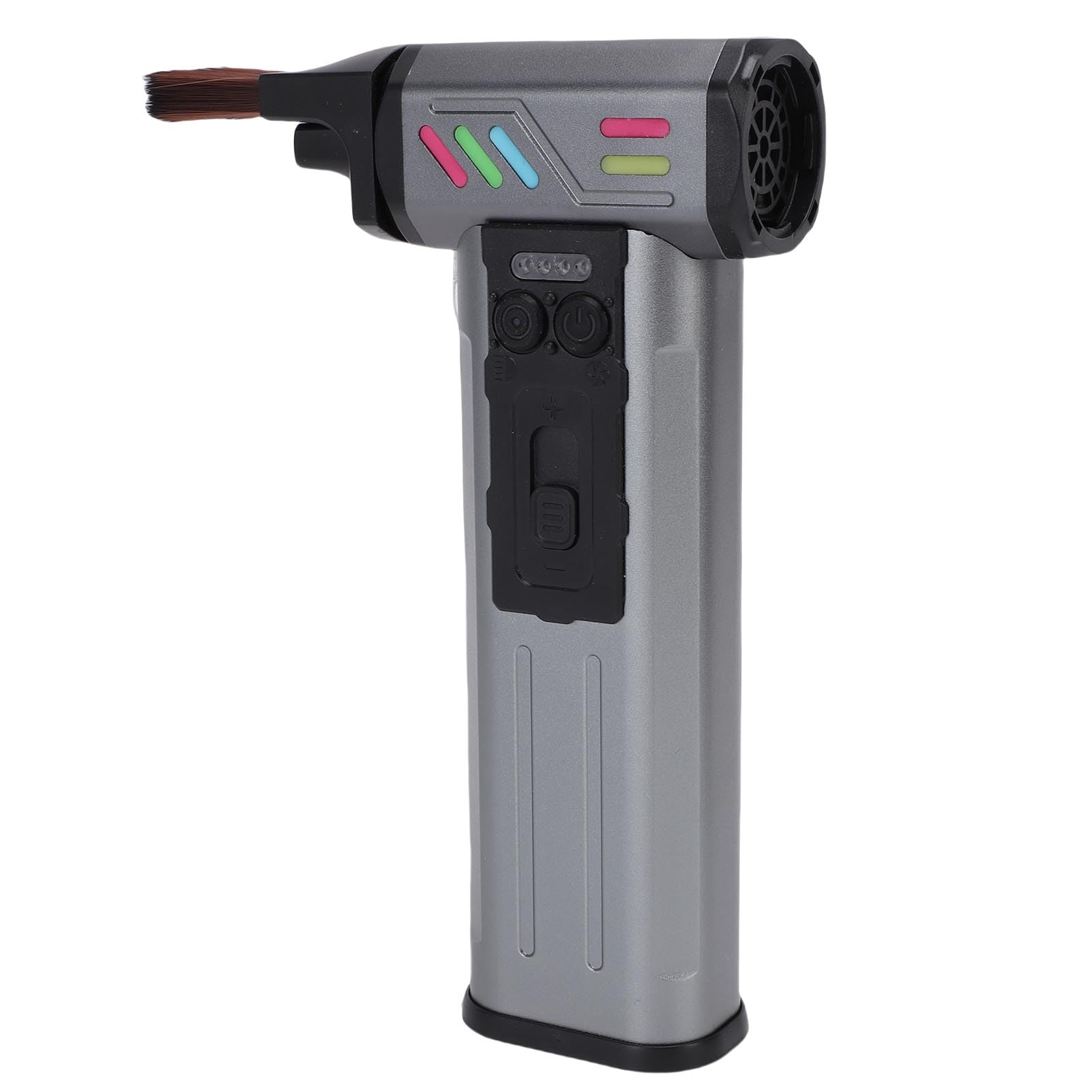 Luqeeg Spolverino Ad Aria Compressa, Spolverino Elettrico Senza Fili con Batteria Ricaricabile da 4000mAh, Mini Soffiatore per Polvere Compatto con Accessori per Ugelli per la Pulizia della Tastiera