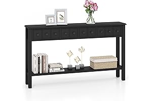Giantex Console Table with Storage - Premium 60 Inch Console Table for...