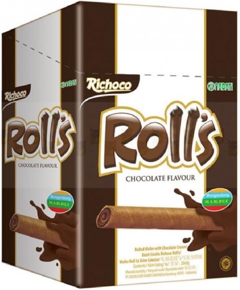 Richoco Nabati Chocolate Roll 8g (60 Piece)