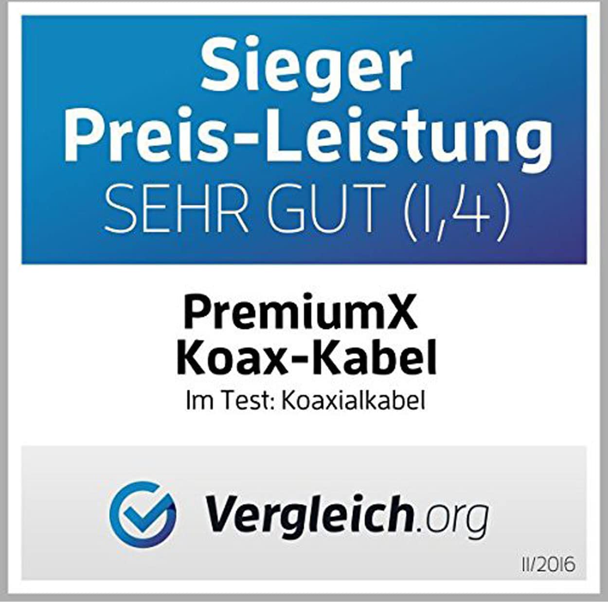 Premium X Kabel koncentryczny SAT 50 m, 135dB, ekranowany, 4-warstwowy, kompatybilny z DVB-S/S2, DVB-C, DVB-T, 4K 1080p FULL HD HDTV, kabel antenowy koncentryczny do instalacji CATV + 10 złączy F