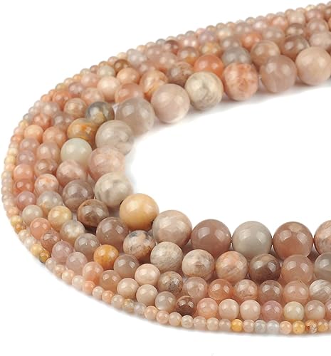 Miniatura 2 de Cuentas de piedra solar natural de 0.315 pulgadas (0.315 in), cuentas redondas de piedras preciosas a granel para pulseras, fabricación de joyas,