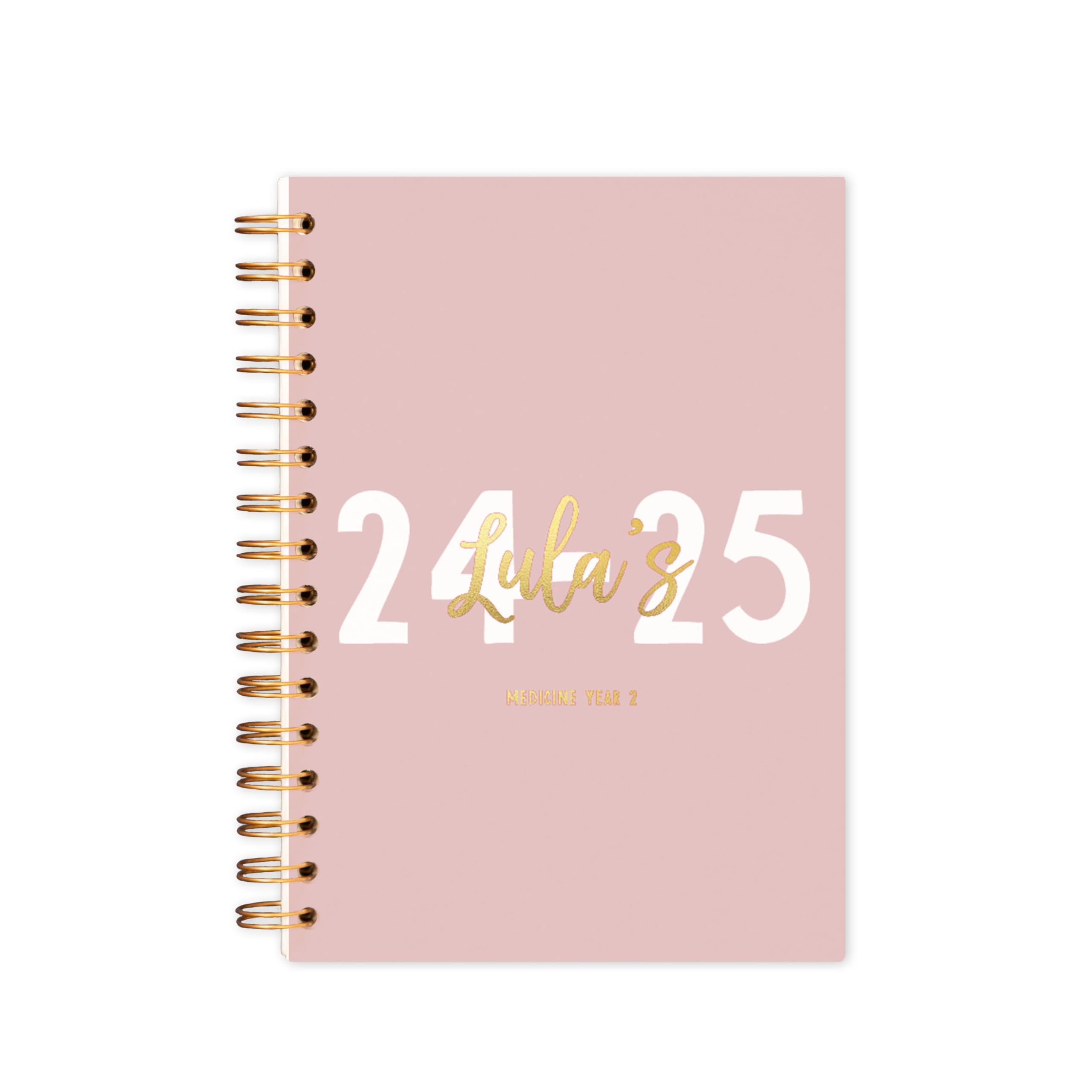 Manta Makes personalised Academic diary 2025-2026 week to view | 2025/26 | mid year | a4 a5 | planner 25-26 (Pink, A4 Hardback)