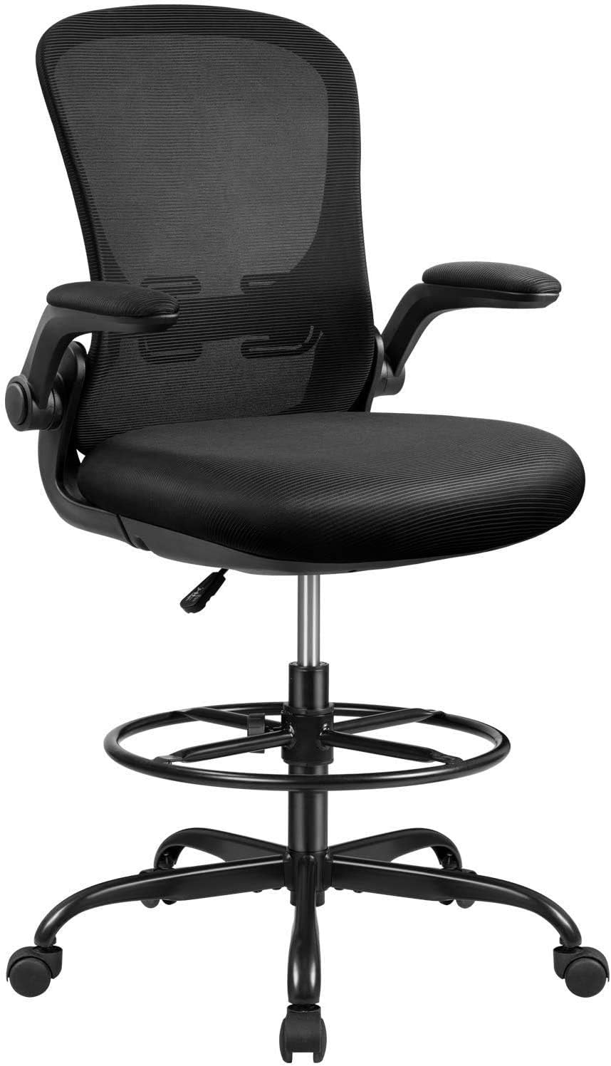 JUMMICO Office Drafting Chair Tall Office Chair with