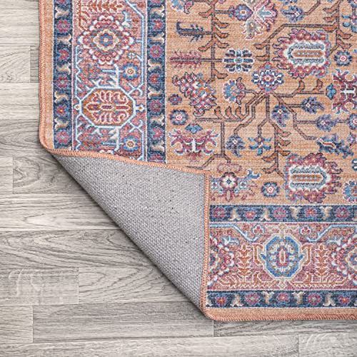 Image of JONATHAN Y Machine Washable Multi Indoor Area Rug 3X5 ft, Kemer for Living Room, Bedroom, Kitchen, Office, Easy-Cleaning, High Traffic, Pet-Friendly, Non-Shedding (WSH104A-3)