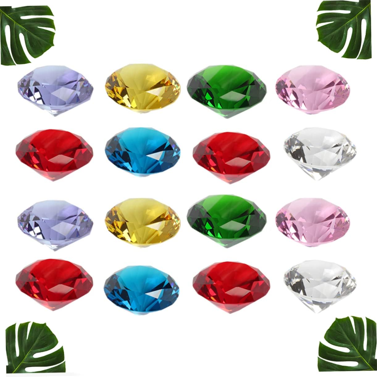 20pcs Artificial Diamond Party Decorations Crystal Diamonds for Wedding Home Decorations Bridal Shower Favors