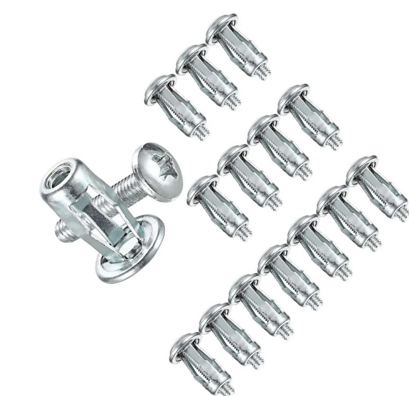 Nakrętki śrubowe płatkowe Kołki rozporowe ze stali ocynkowanej do mocowania kurtyny Rozmiary M4 M5 M6(50pcs-m6)