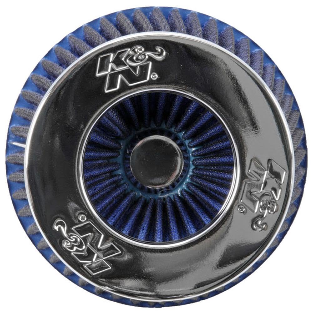 K & N rg-1001bl-l Universal cromado filtro Coche y Moto
