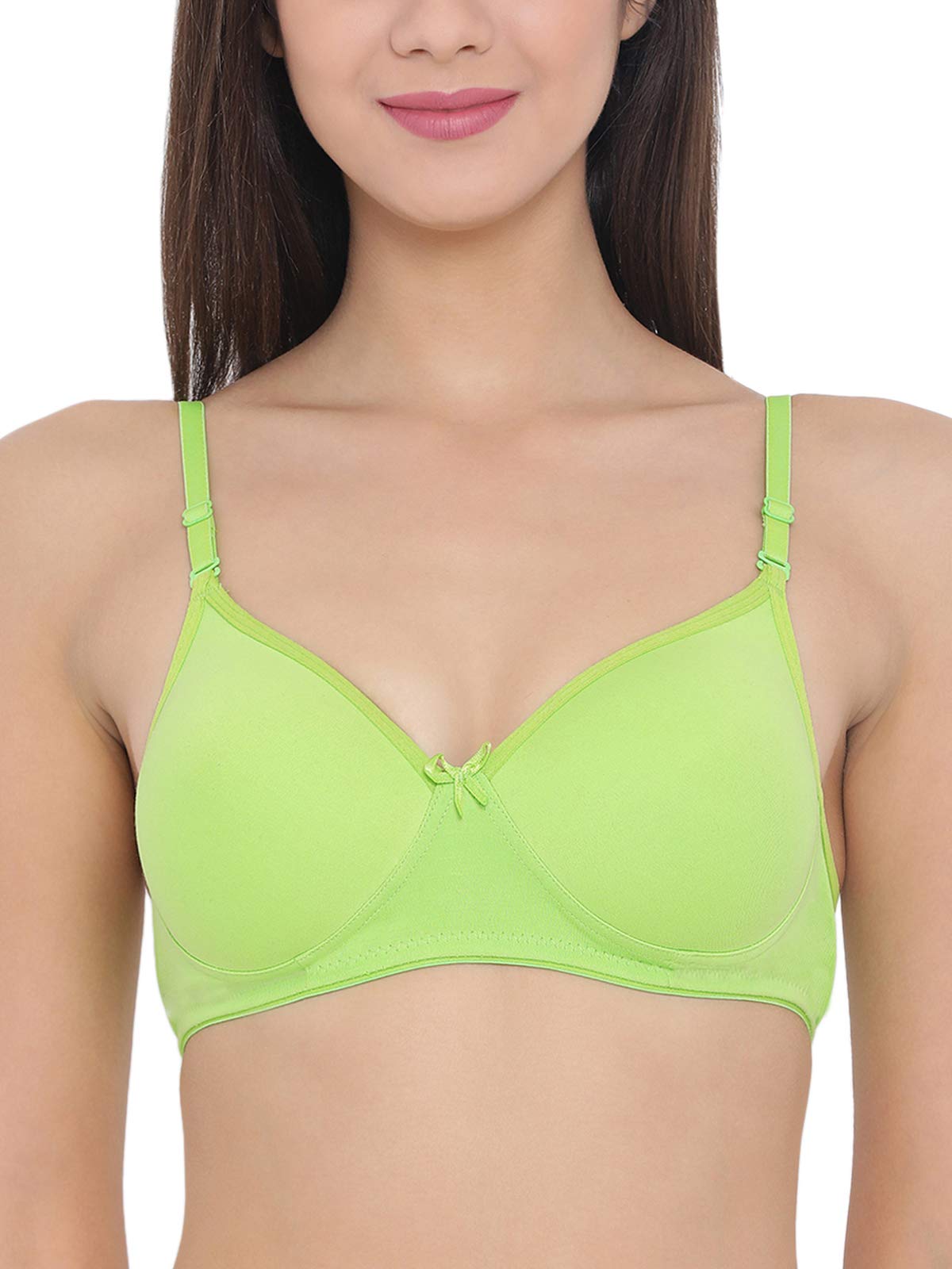 clovia Women's Cotton Wire Free Non-Wired T-Shirt Bra-picture-35