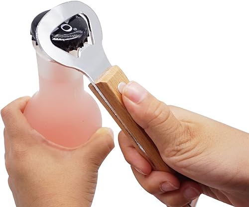 Miniatura 4 de Abrebotellas magnético de acero inoxidable con imán para acampar y viajar, 2 unidades