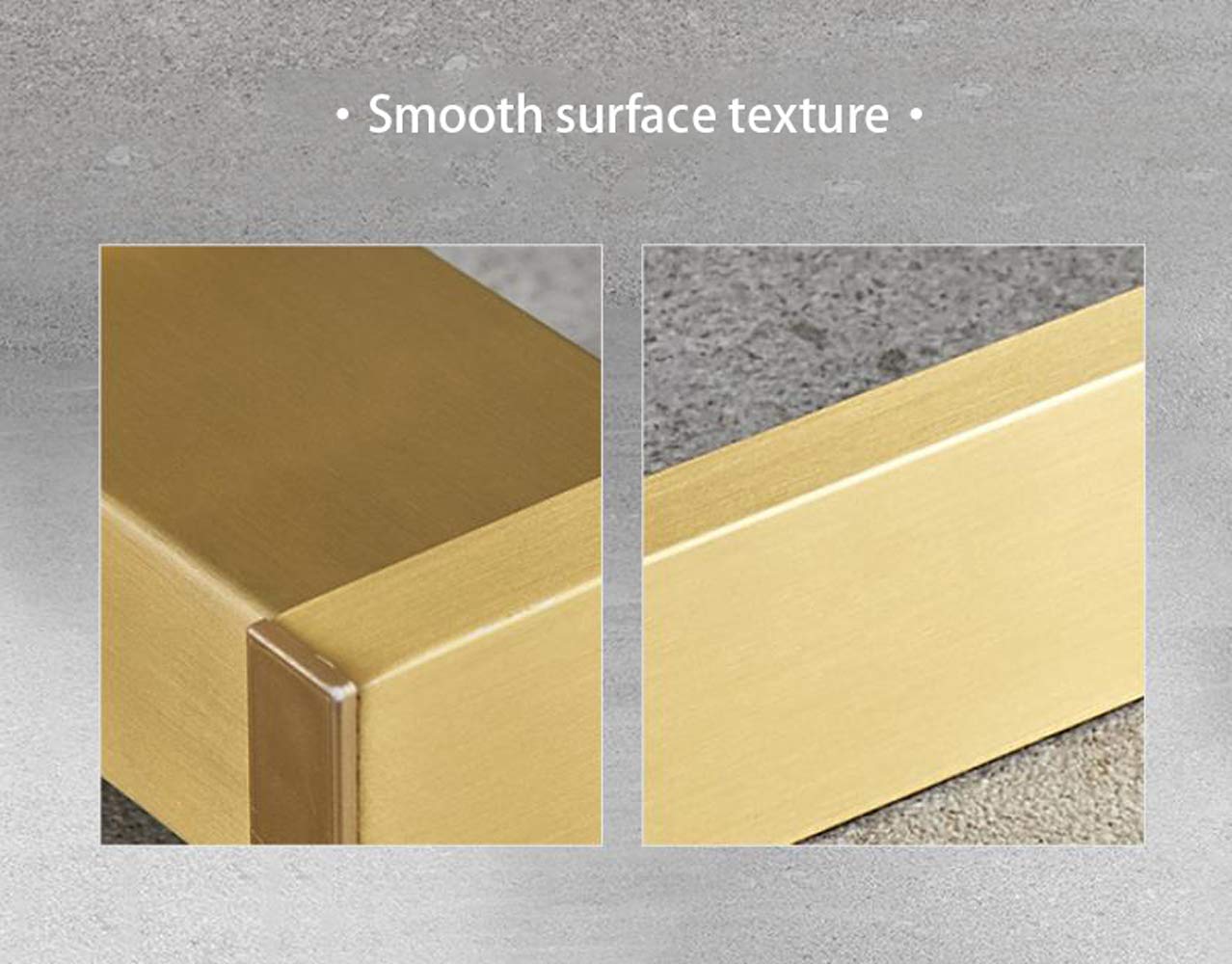 NEECS Porte-Serviettes, Auto-adhésif ou à vis, Porte-Serviettes en Aluminium brossé doré, Traitement de Surface Poli, Porte-Serviettes Mural pour Salle de Bain/Salle de Bain de 40 cm (co
