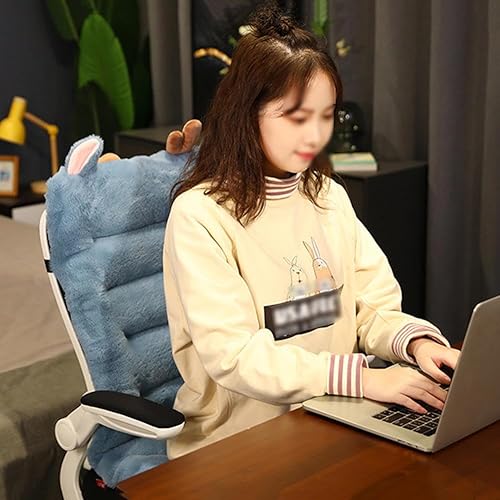 Miniatura 2 de Cojín para silla de oficina, cojín antideslizante para silla de oficina, para respaldo y trasero, cojín de felpa para silla de juegos, cojín de