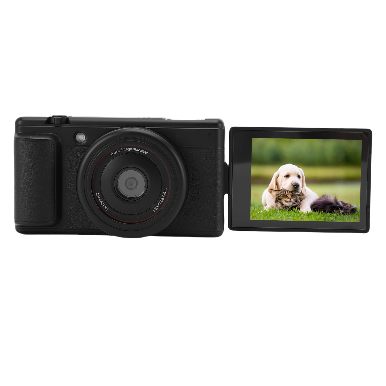 Fotocamera Digitale, Fotocamera Vlog da 5k 80MP per Fotografia, Videocamere da 30 Fps con Zoom Digitale 16x, Autofocus, Schermo a Flip da 2,8 Pollici, Mini Telecamere Compatte