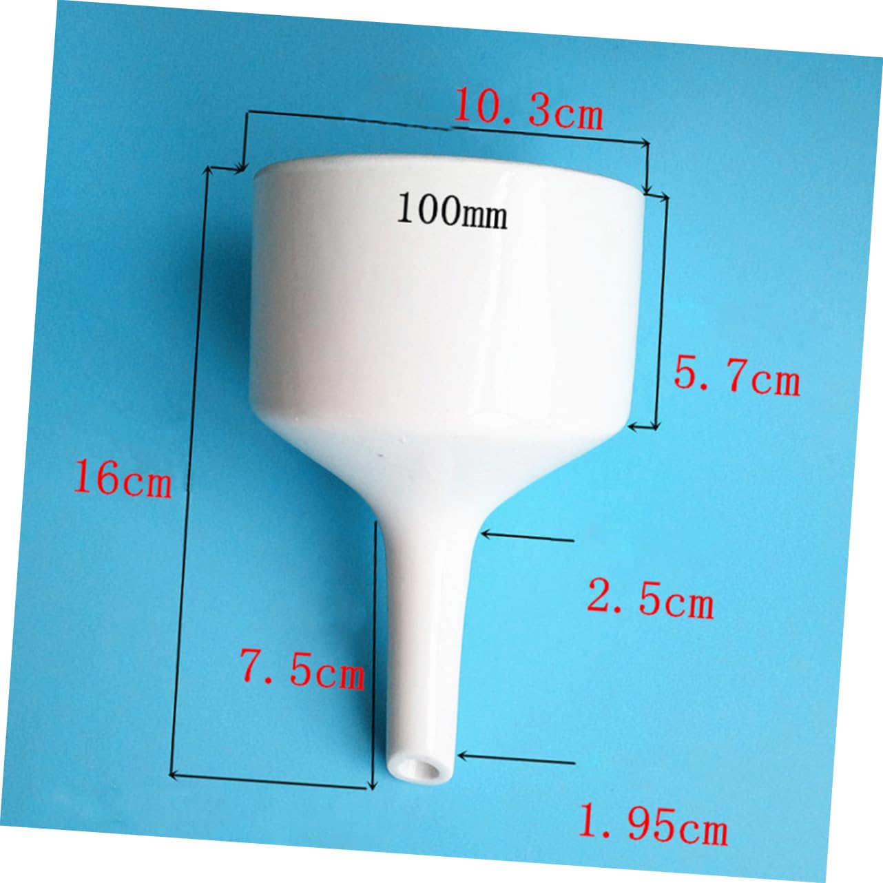 NAMOARLY White Buchner Funnel Wine Pot Funnel Wide Mouth Funnel Liquid Funnel