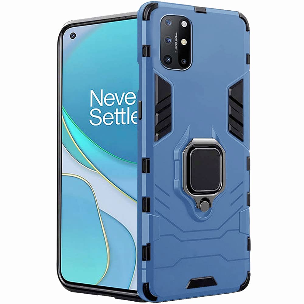 TheGiftKart Tough Armor Ring Holder & Kickstand in-Built 360 Degree Protection Back Cover for OnePlus 8T (PC+ Polymer | Greyish Blue) (B09C2BVXCX) Amazon Price History, Amazon Price Tracker
