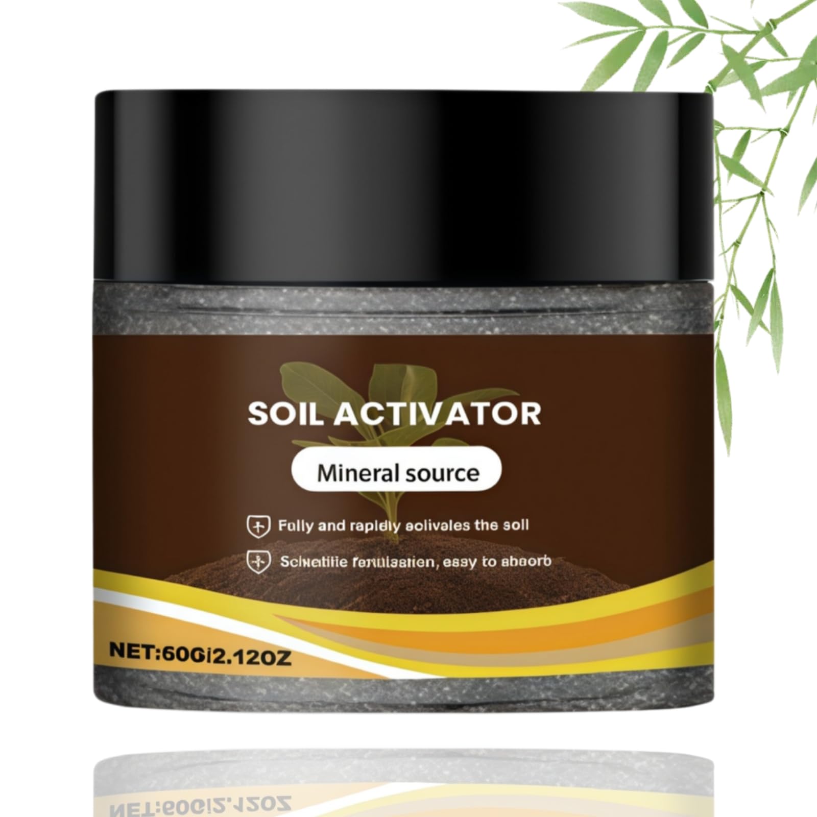 60G Soil Pro Activator,Soil Revitalizer Activator for Plants,Plant Fertiliser,Natural Mi/neral So-il Revitalizer and Garden Fertiliser,Promotes Root Growth for Houseplants,Easy-To-Use Formula