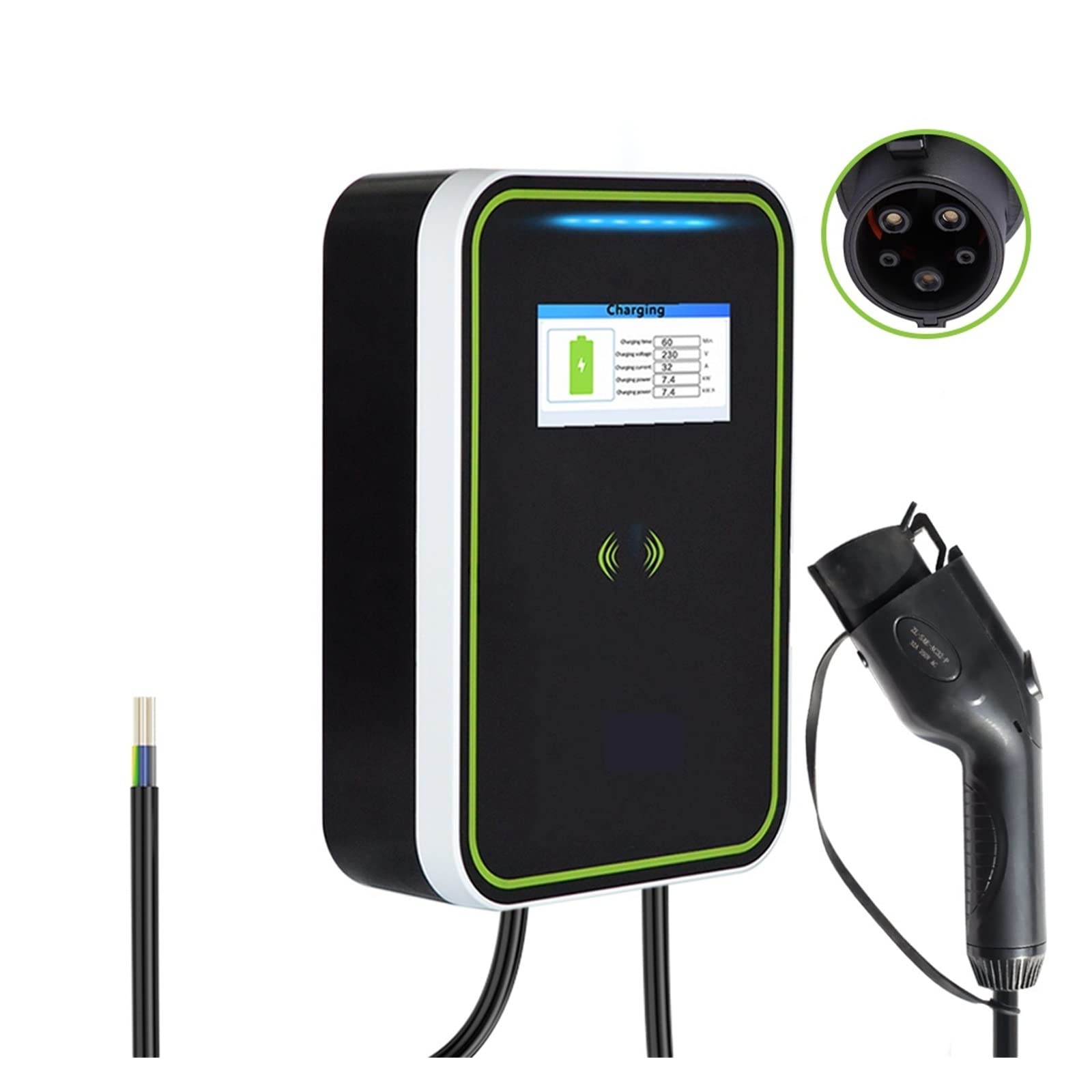 Amazon.co.jp: ev充電器 EV 車充電ステーション ウォールボックス 7kw