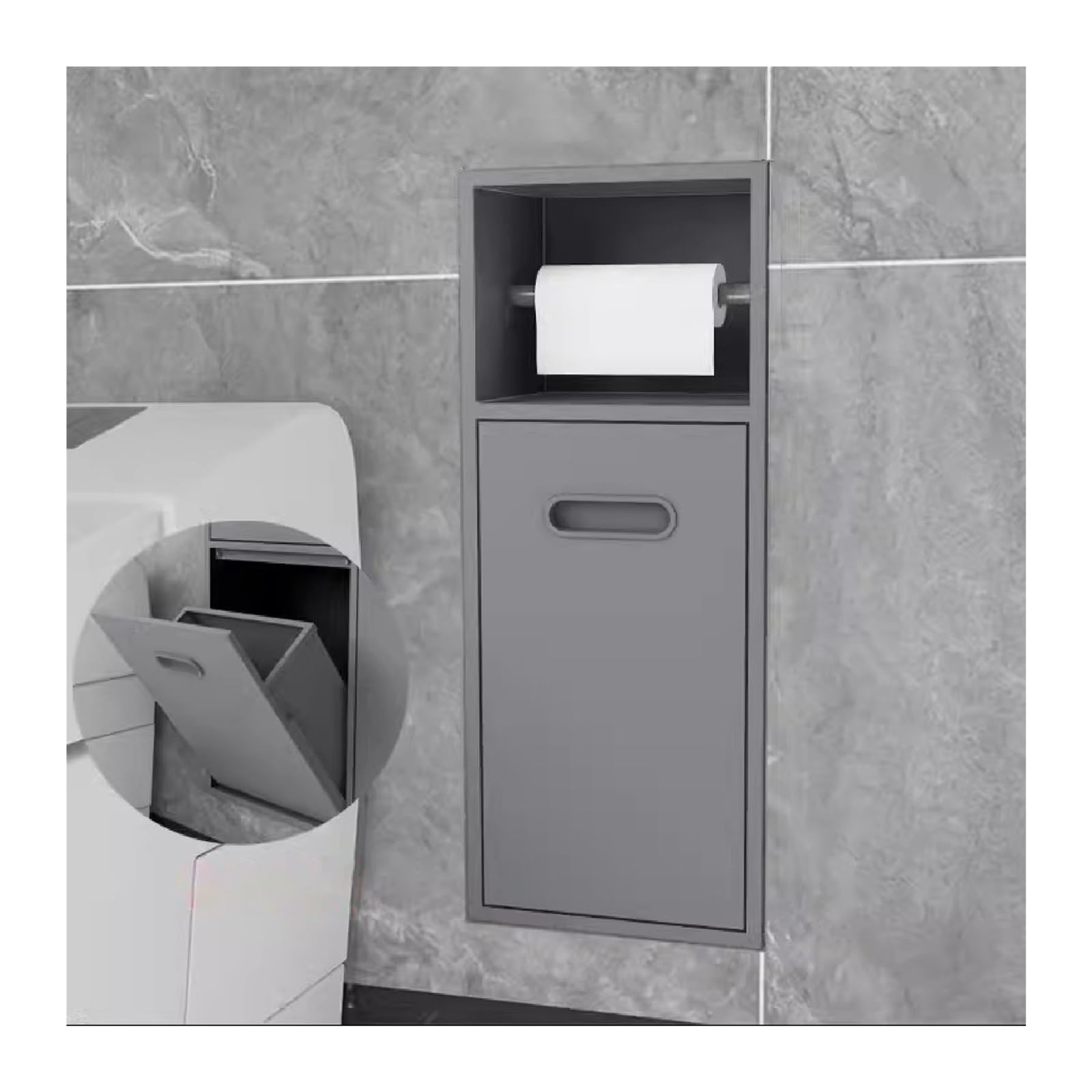 Niche de salle de bain pour ranger le shampoing dans une douche moderne