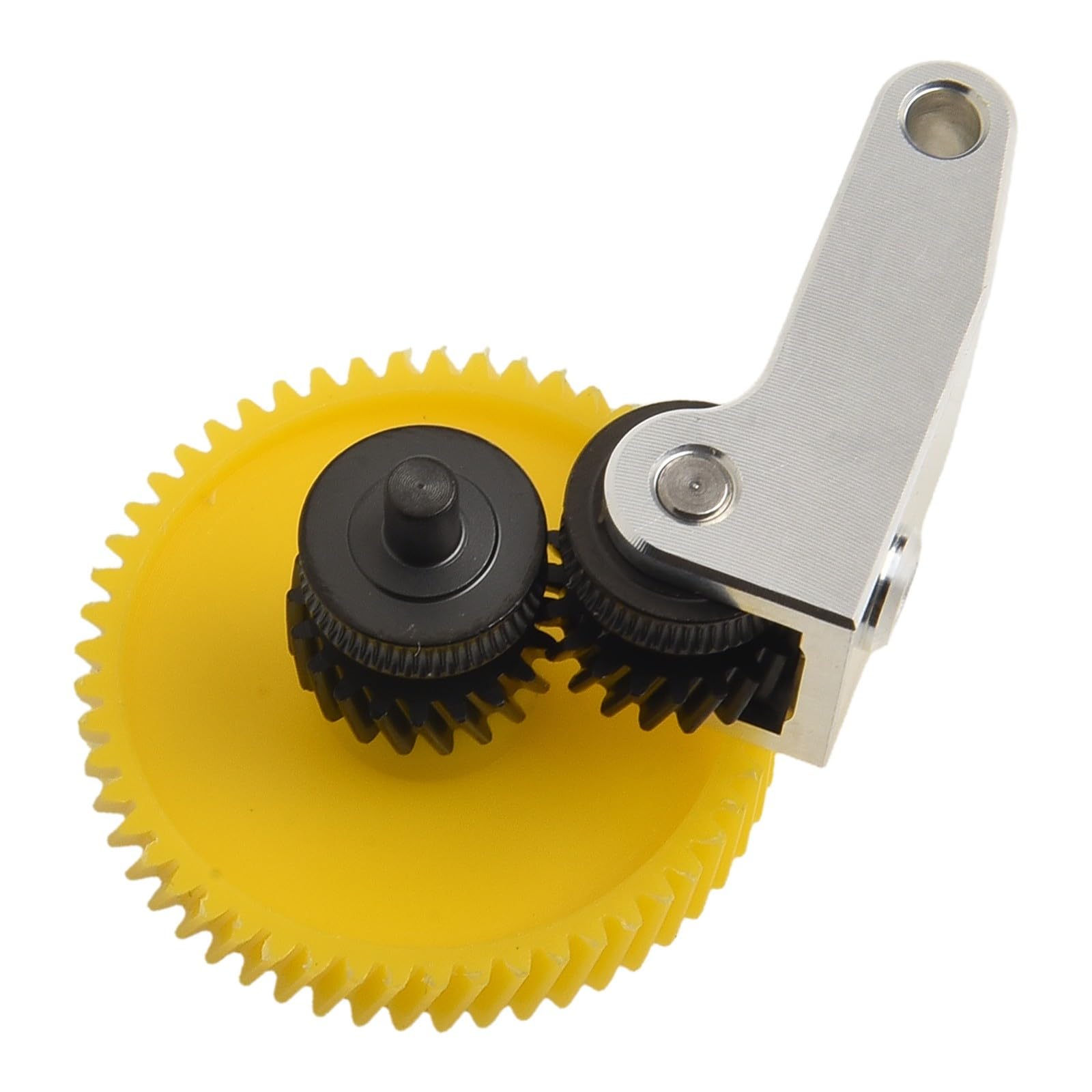 Hardened Steel Extruder Gear Kit with Aluminum Handle for Bambu Lab X1, X1C, P1, P1P, P1S 3D Printers, Wear-Resistant Nickel-Plated Drive and Transmission Gears