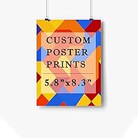 Vista 1 de Custom Poster Design Your Own ImagePhoto, Personalized Photo to Poster Printing, Home Decor Wall Art Prints -5.8x8.3 Inch