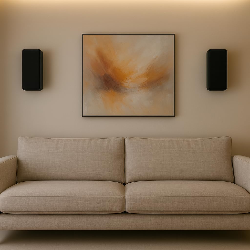Dynavoice Magic LCR-4 Negro Mate – Pareja de Altavoces Pasivos para Cine en Casa, Ideales para Dolby Atmos, Instalación en Pared o Techo.