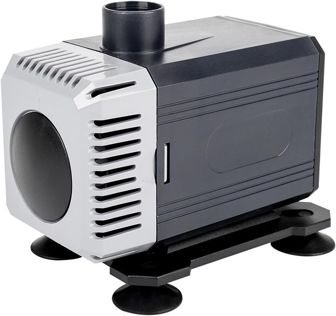 VIDECOR Controllable DC Submersible Water Pump for Marine Aquarium Fish Tank with Controller - 7 Flow Rate Sizes,15W