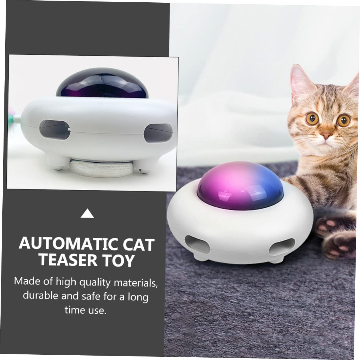 Yardwe Katzenspielzeug Für Den Innenbereich Automatisches Spielzeug Feine Verarbeitung Für Aufregendes Spielen