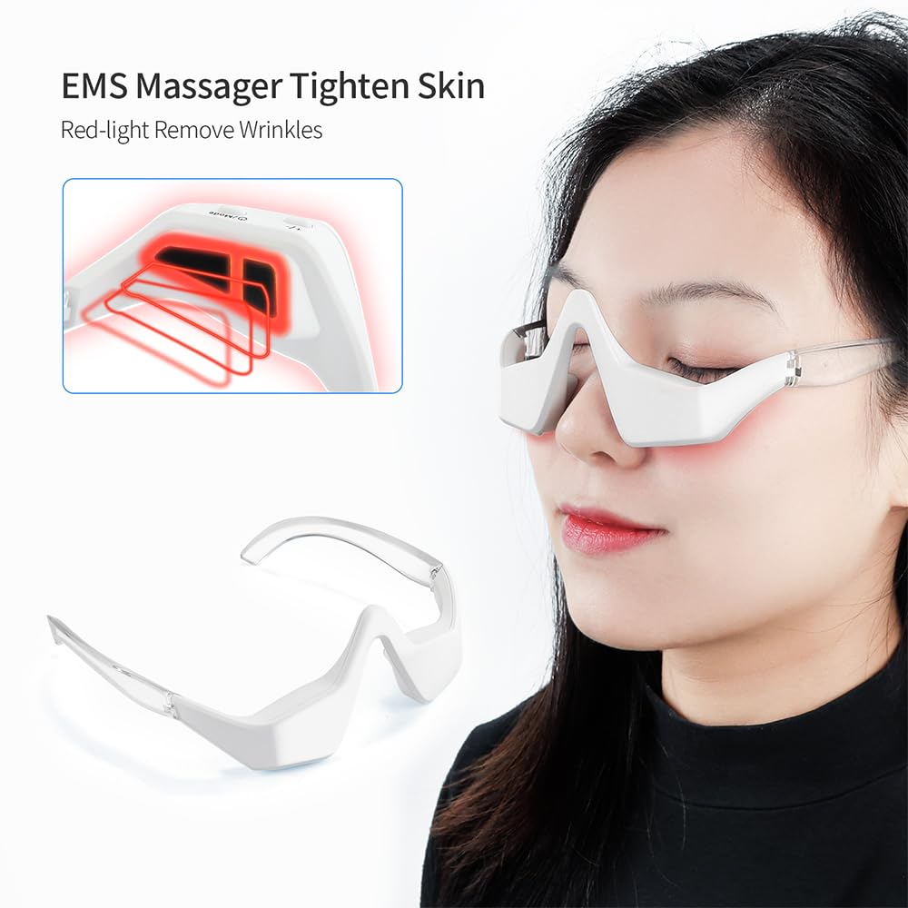 Occhiaie trattamenti Terapia della luce rossa massaggiatore per occhi anti-età sollievo dalla fatica rilassamento allevia occhiaie EMS no vibrazioni