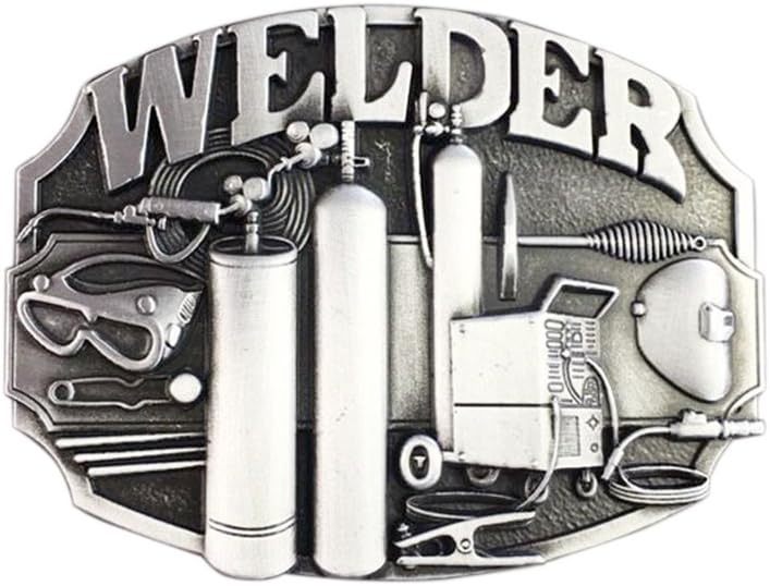 JEAN'S FRIEND Vintage Style Welder Trades Tradesman Belt Buckle also Stock in US