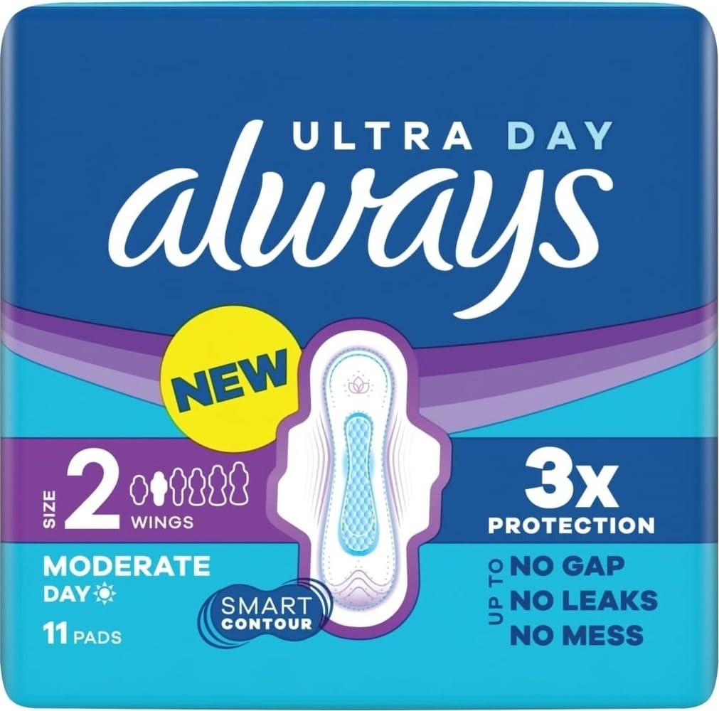 Always Ultra Day 11 Pads With Wings Size 2 Long