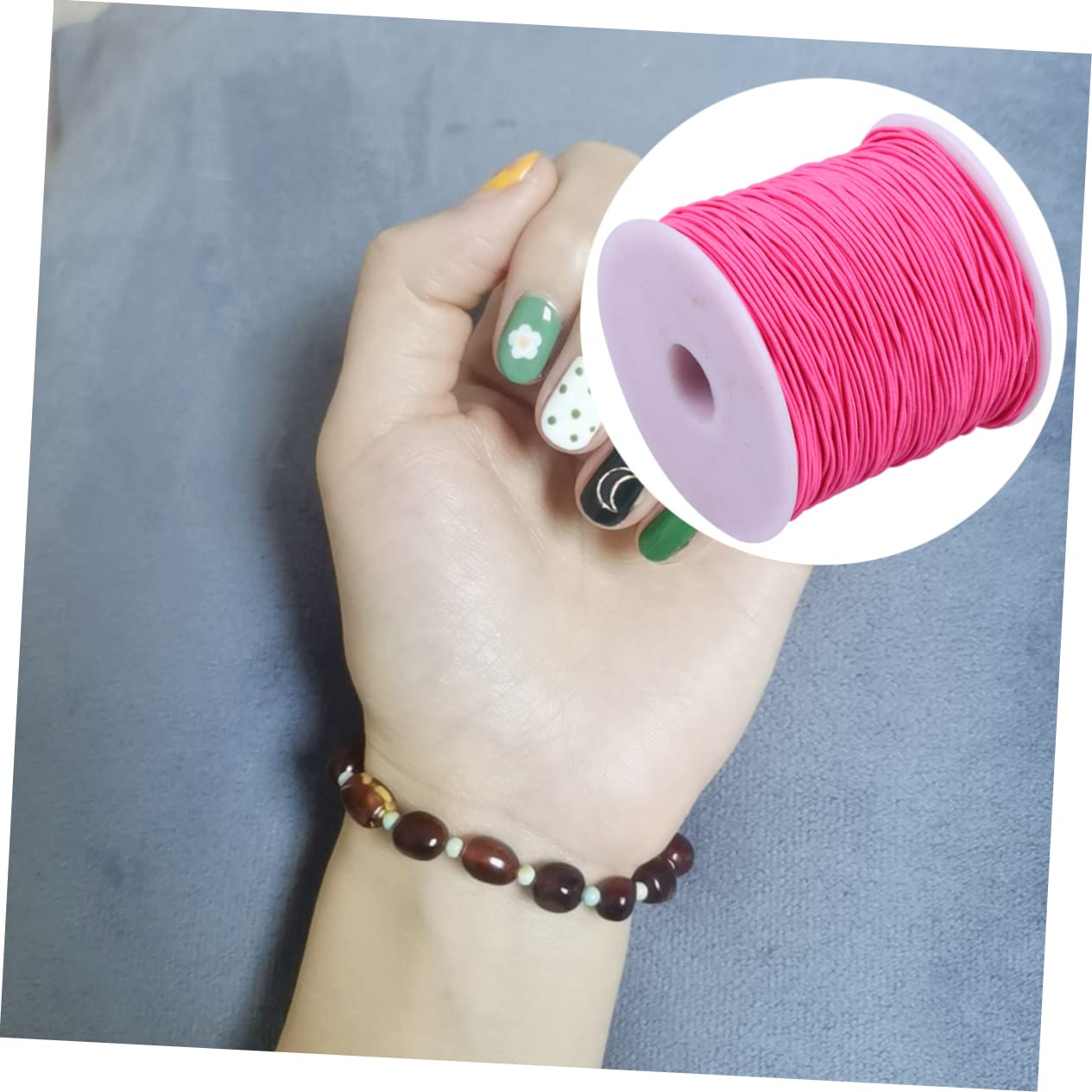 SHINEOFI 3 Pezzi 1 Rotolo 100 M Corda Elastica Per Gioielli Corda Elastica Per Perline Gioielli Bracciale Collana Artigianato