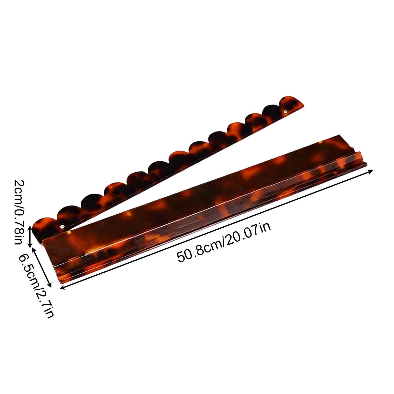 Mahjong Tile Support avec curseur 50 cm Acrylique | Support de Mahjong robuste pour pions - Rack de protection silencieux contre les rayures pour les soirées de jeux en et l'utilisation mobile