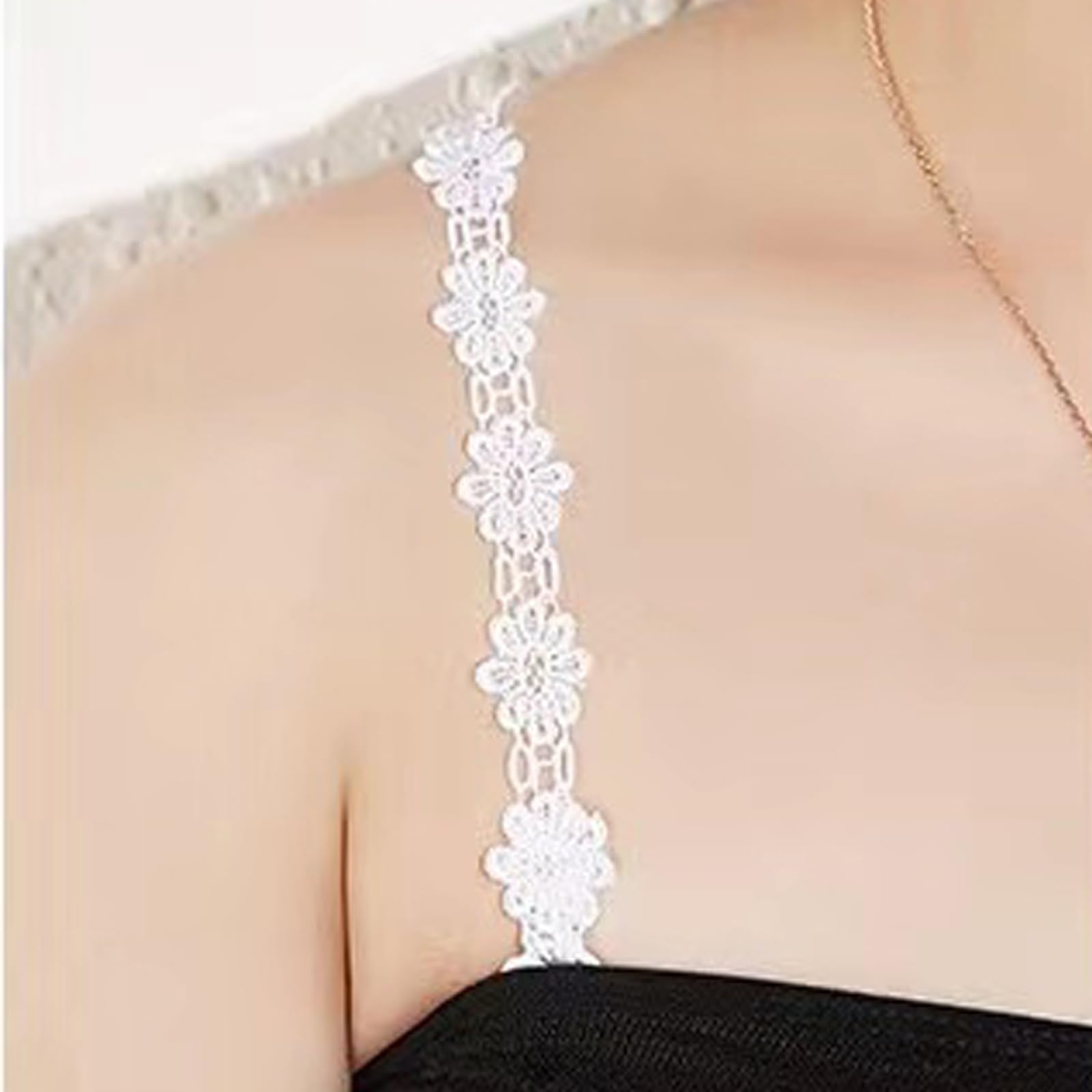 Frauen Elastische BH träger, BH Strap Clips Einstellbar rutschfeste BH Gurt, BH Träger Halter Verbindung Frauen Elastische BH antirutsch Halter Gurt Halter
