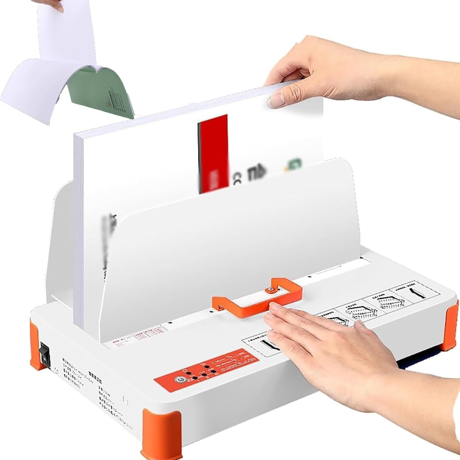 ZIJINGY Document contract binding machine Automatic perfect binding machine Maximum binding thickness 50mm 3-level temperature adjustment Capacity 500 sheets Suitable for bidding documents, reports