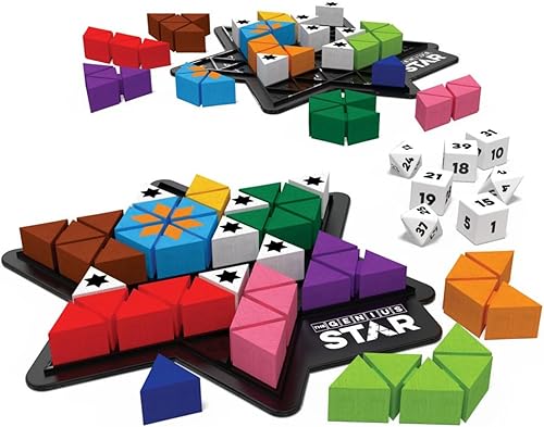 Miniatura 3 de The Genius Star | Juego de mesa familiar galardonado con el premio Juguete del Año | 165,888 rompecabezas posibles | Relleno de formas de colores |