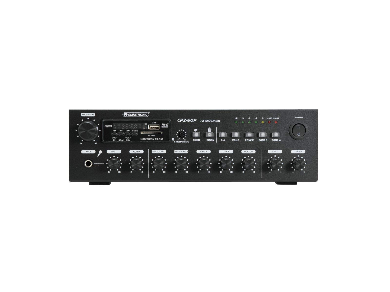 OMNITRONIC CPZ-60P PA Mixer Amplifiatore Mixing Amplifier