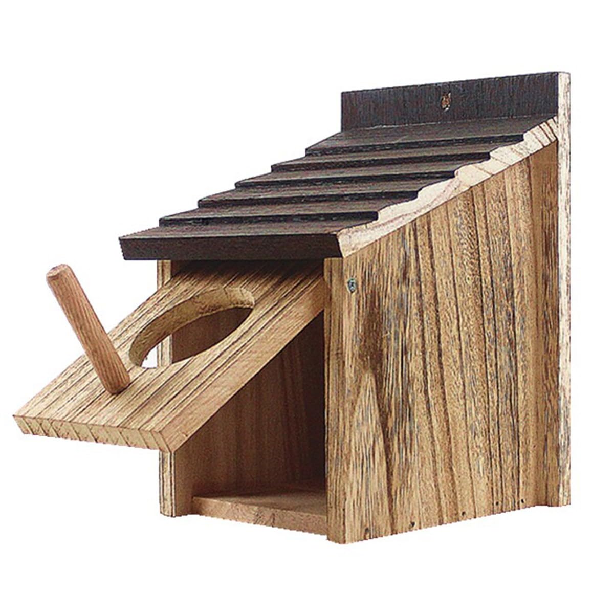 Casetta per Uccelli Giardino Casetta in Legno Impermeabile Facile Installazione Adatta a Pettirossi Passeri Uso Anno Intero Protegge Nidi da Pioggia Calore Pannello Rimovibile per