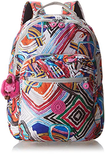 Kipling ソウル プリント 大型バックパック ノートパソコン保護 グラフィックアート ワンサイズ