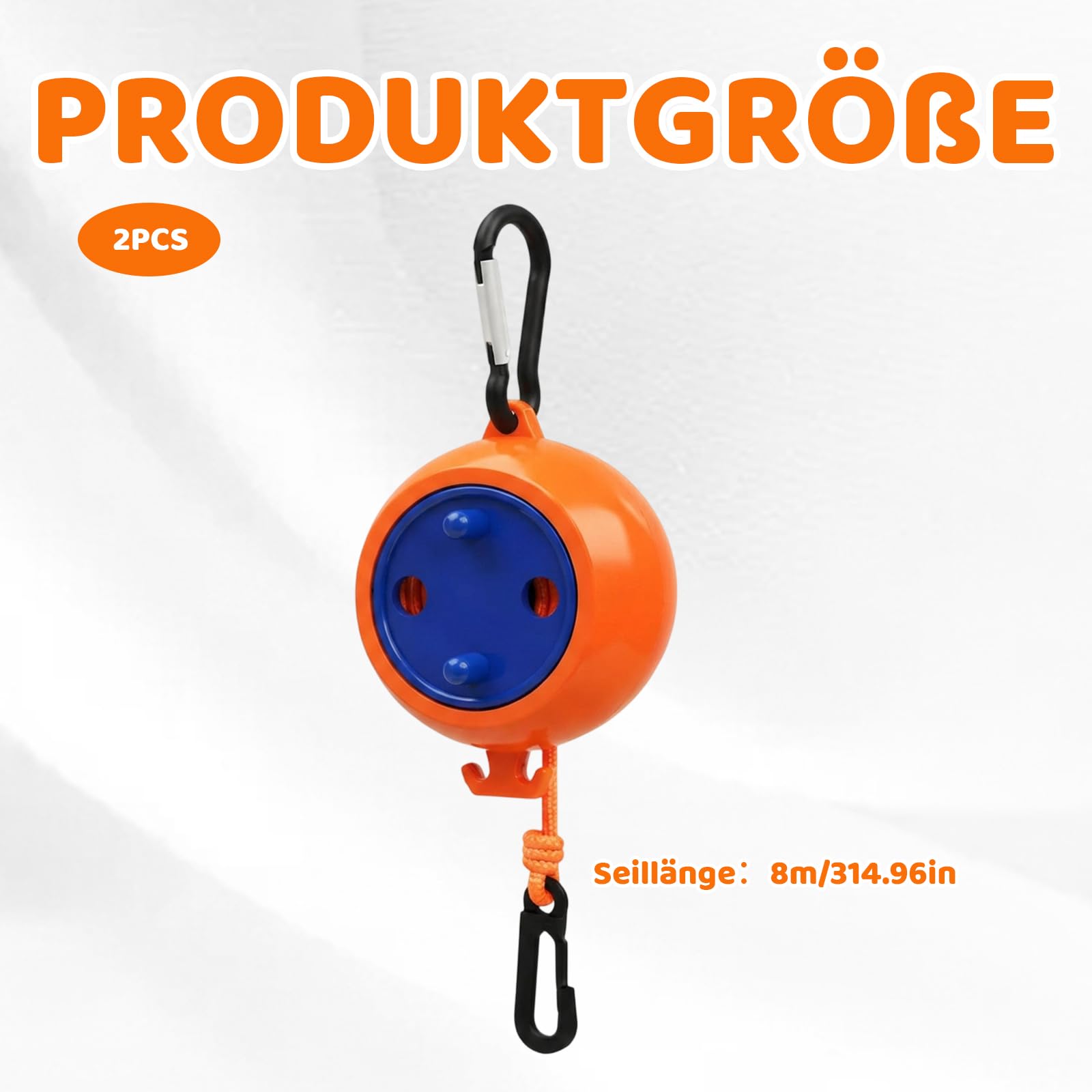 2 Stück Wäscheleine Ausziehbar, Camping Wäscheleine, Tragbare Reise Ausziehbare Wäscheleine Camping, Robust Aufrollbar Reise Wäscheleine für Outdoor Garten Balkon Wohnmobil