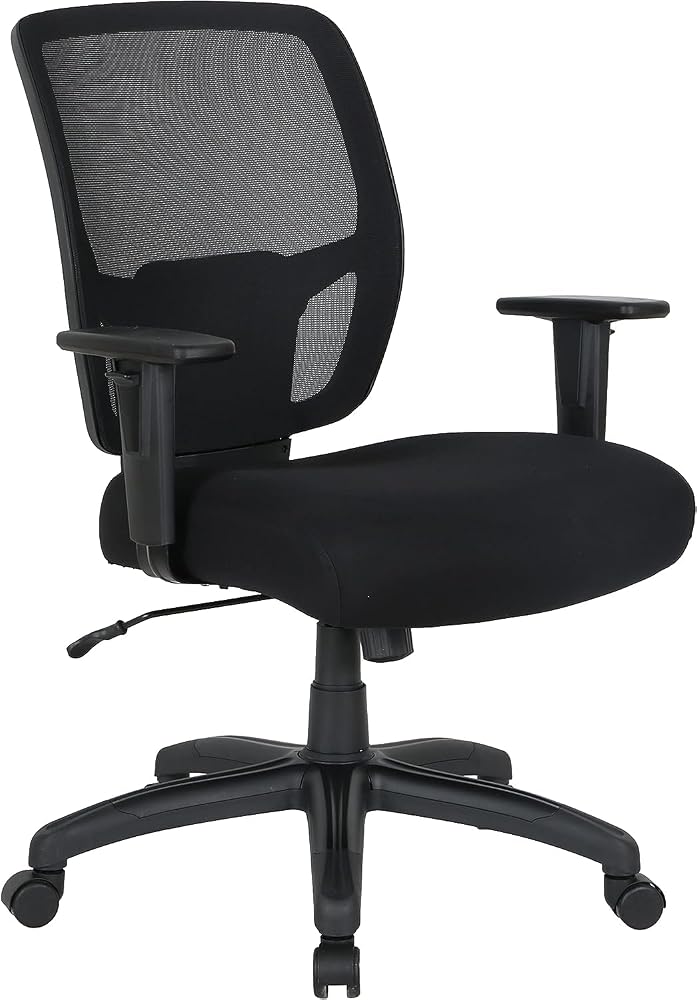 Amazon Basics Big and Tall Mesh Office Chair with Adjustable Armrests — 400 lb