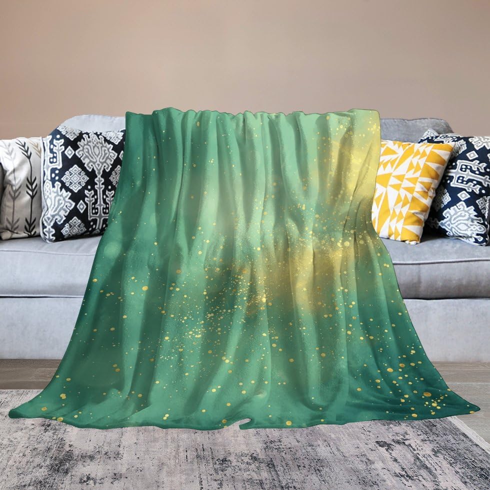 Couverture douce à pois pour se détendre en toute saison au salon