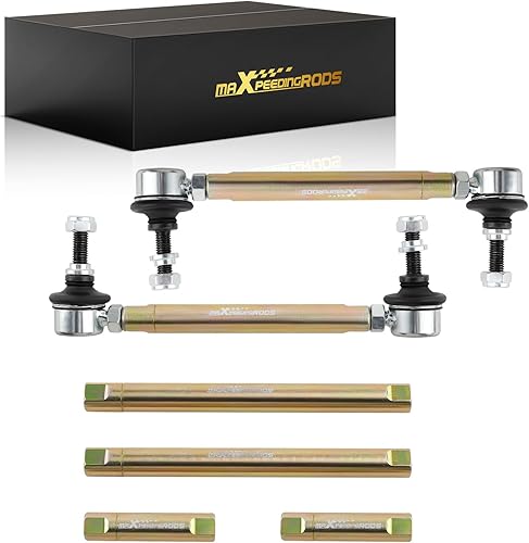 Miniatura 8 de maXpeedingrods Enlaces de extremo de barra estabilizadora delantera ajustable para BMW Serie 3 E36 E46 M3 E90 E91 E92 E93, kit de suspensión de