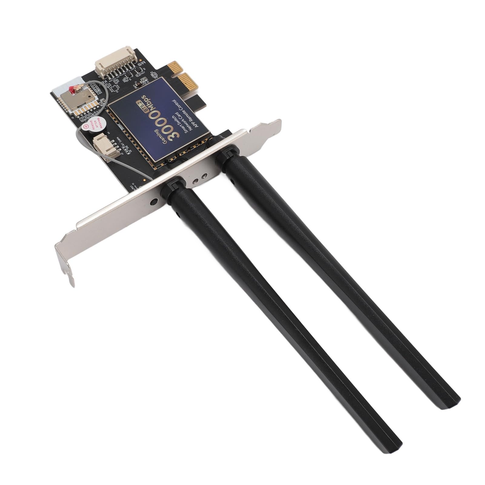 Generic Carte WiFi 6 PCIe AX3000, Adaptateur sans Fil Double Bande Haute Vitesse pour Jeux et Streaming, 2 Antennes 6dBi